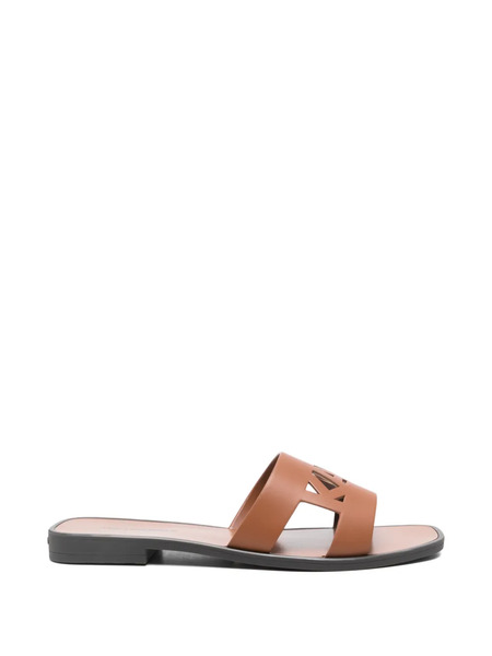 Karl Lagerfeld Skoot Iii Flat Sandals - Brown 