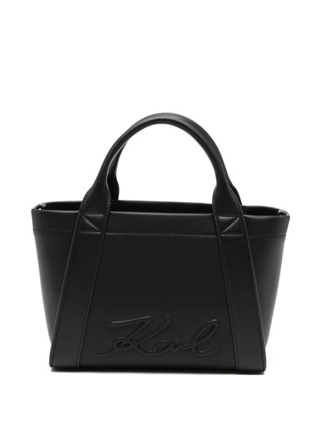  Karl Lagerfeld Small K/ville Embossed-logo Tote Bag - Black 