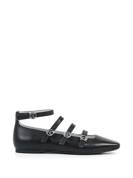  Karl Lagerfeld Strappy Ballet Flats - Black 