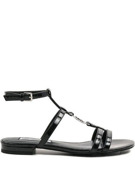  Karl Lagerfeld Strappy Flat Sandals - Black 