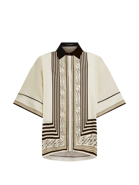  Karl Lagerfeld Striped-pattern Shirt - Neutrals 