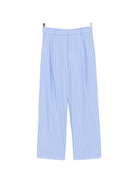  Karl Lagerfeld Striped Pleated Trousers - Blue 