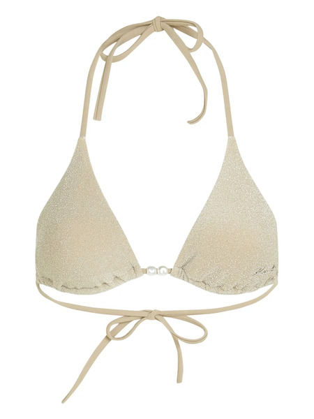  Karl Lagerfeld Triangle-cup Bikini Top - Neutrals 