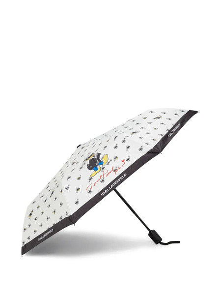  Karl Lagerfeld X Disney Printed Umbrella - White 