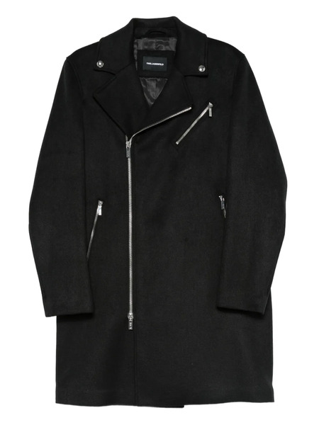  Karl Lagerfeld Zip-up Biker Jacket - Black 