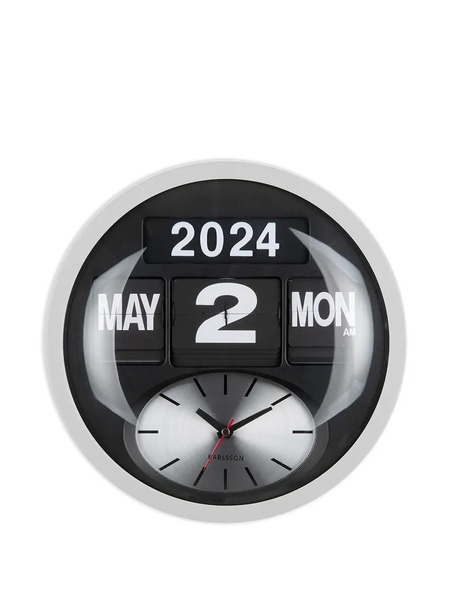 Karlsson Calendar Analogue Clock - White 