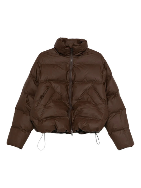  Kassl Editions Quilted Zip-up Puffer Jacket - Brown 