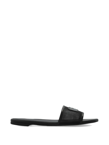  Kate Spade Breezy Mesh-strap Sliders - Black 