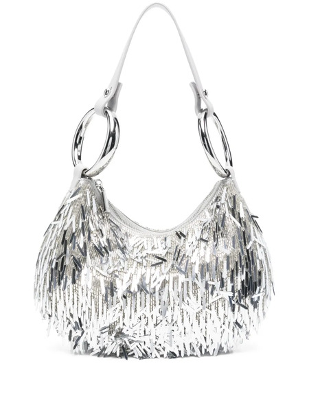  Kate Spade Emblellished Ring Shoulder Bag - Silver 