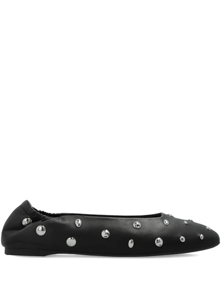  Kate Spade Halo Stud-embellished Ballet Flats - Black 