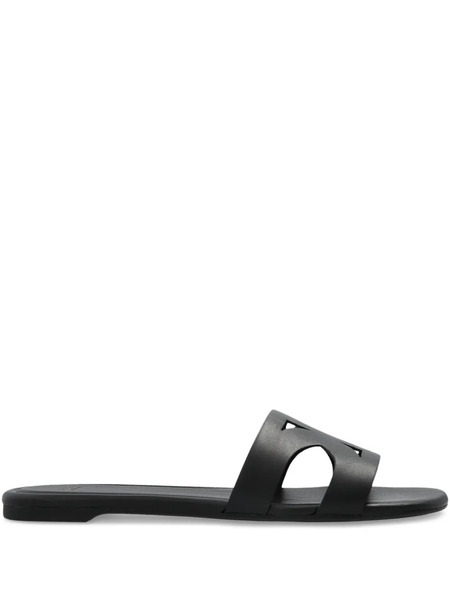  Kate Spade Leather Slides - Black 