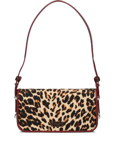 Kate Spade Liv Downtown Leopard-print Shoulder Bag - Neutrals 