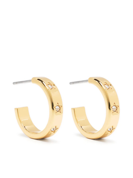  Kate Spade Set In Stone Star Hoop Earrings - Gold 