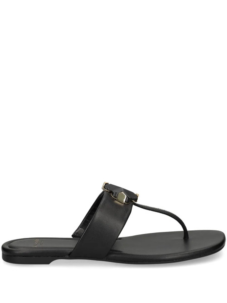  Kate Spade Spade Flower Flat Thong Sandals - Black 