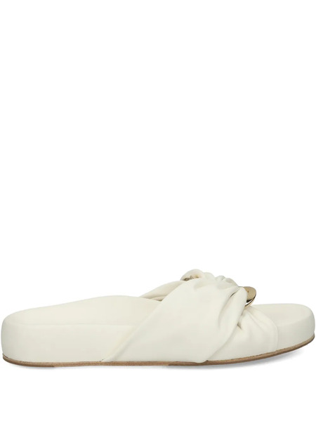  Kennel & Schmenger Knotted Ring Sandals - White 