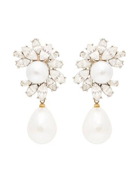  Kenneth Jay Lane Pearl-detailing Earrings - Silver 