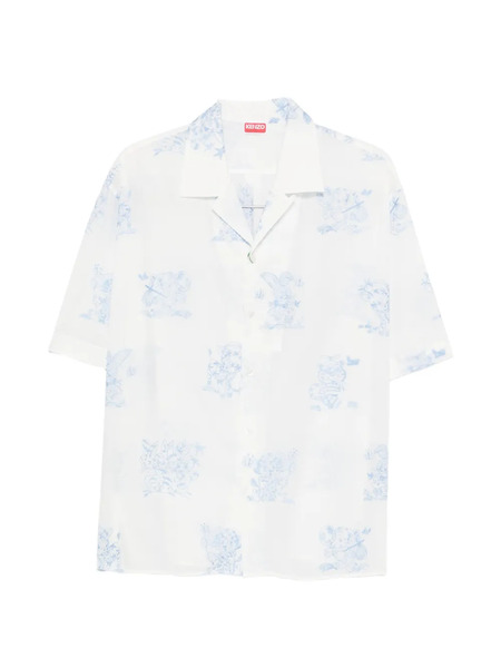  Kenzo Animals-embroidered Shirt - White 