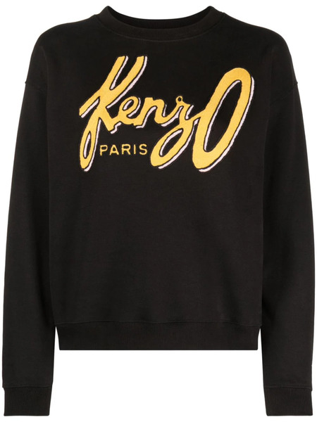  Kenzo Archive Logo-embroidered Sweatshirt - Black 