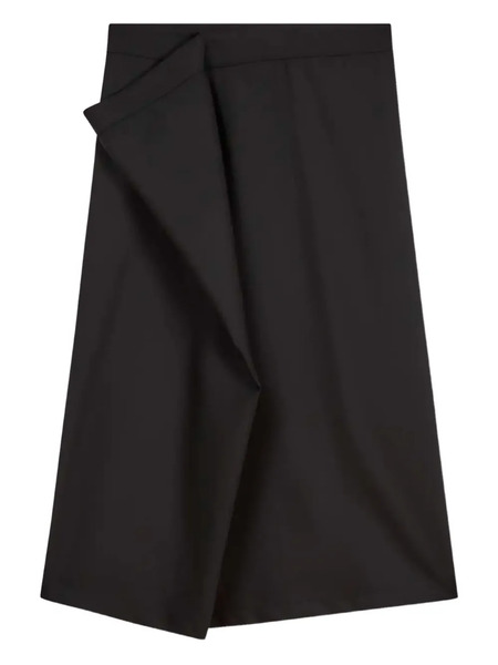  Kenzo Asymmetric Midi Skirt - Black 