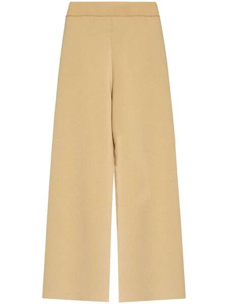  Kenzo Boke Wool Palazzo Pants - Neutrals 