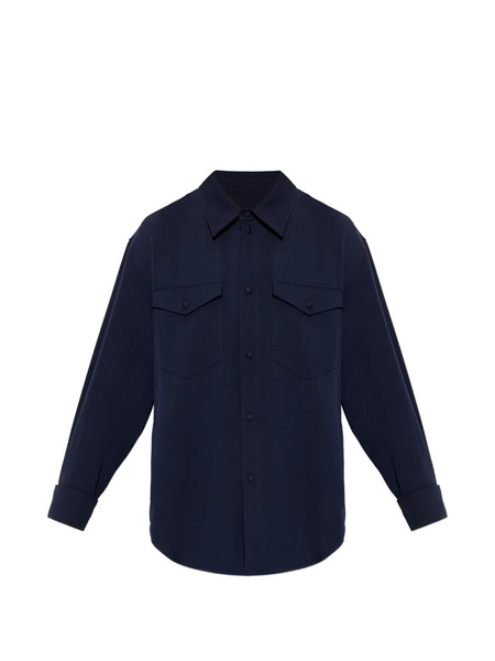  Kenzo Button Flap-pocket Shirt - Blue 