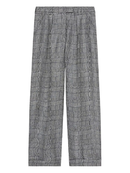  Kenzo Check Tailored Trousers - Grey 