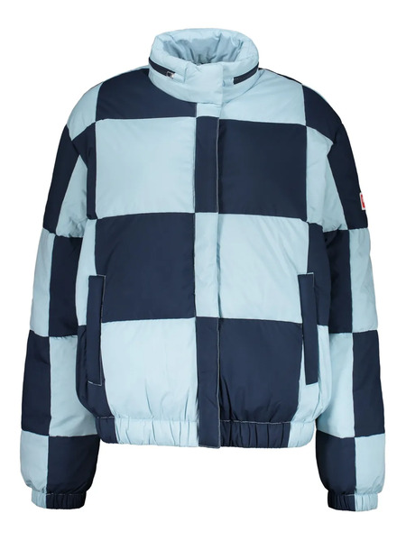  Kenzo Checkerboard-print Puffer Jacket - Blue 