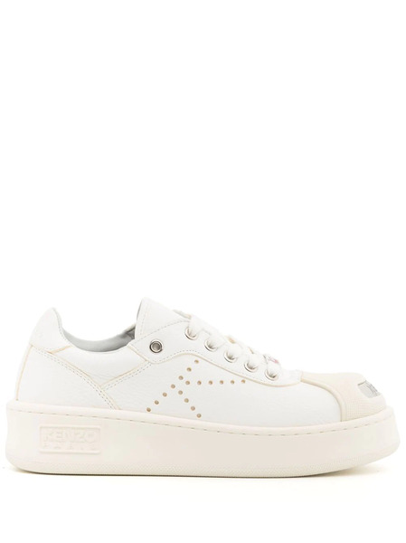 Kenzo Contrasting-toecap Low-top Sneakers - White 