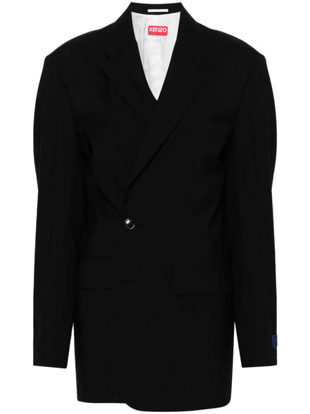  Kenzo Double-breasted Tailored Blazer - Black 