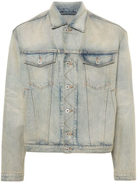  Kenzo Drawn Varsity Denim Jacket - Blue 