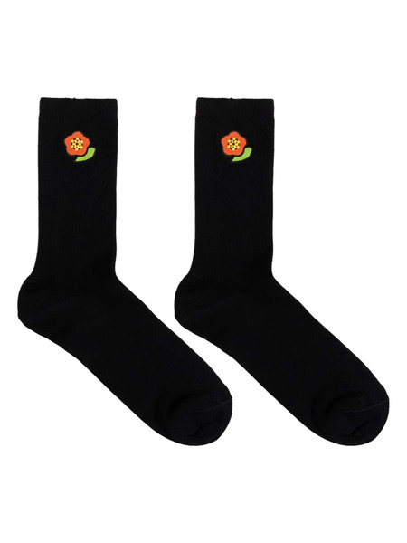  Kenzo Embroidered Socks - Black 