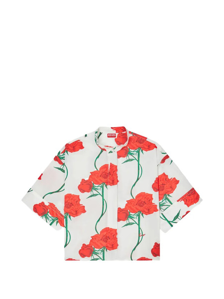  Kenzo Floral-print Shirt - White 