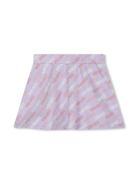  Kenzo Kids All-over Logo Print Mini Skirt - Purple 