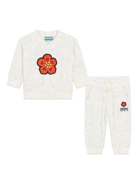  Kenzo Kids Boke Flower Speckled Tracksuit - Neutrals 