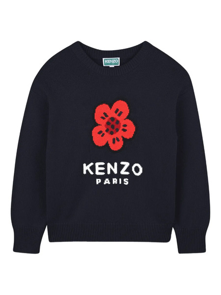  Kenzo Kids Boke Flower Sweater - Blue 