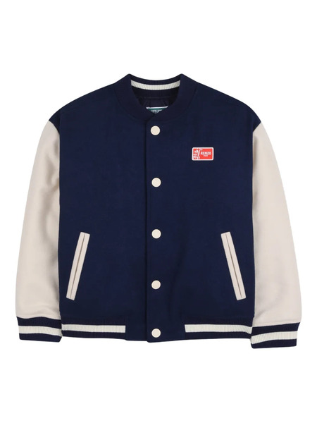  Kenzo Kids Button-fastening Rear-graphic Jacket - Blue 