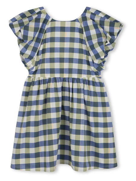  Kenzo Kids Checked Dress - Blue 