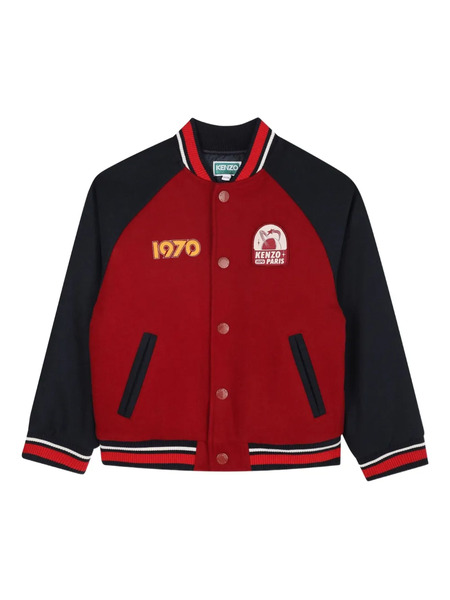  Kenzo Kids Colour-block Bomber Jacket - Red 