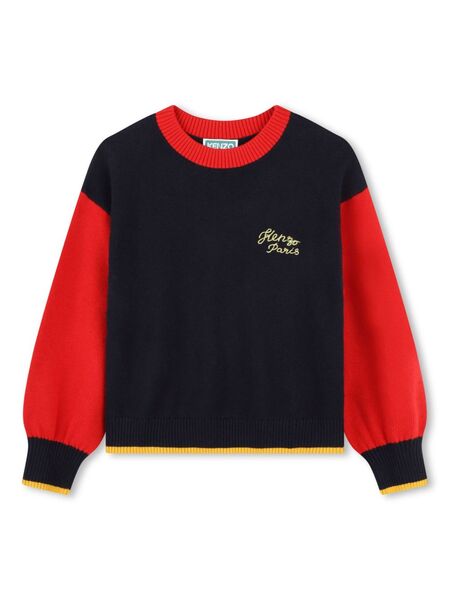  Kenzo Kids Colour-block Sweater - Blue 