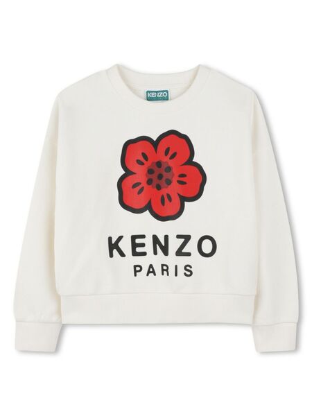  Kenzo Kids Cotton Sweatshirt - White 
