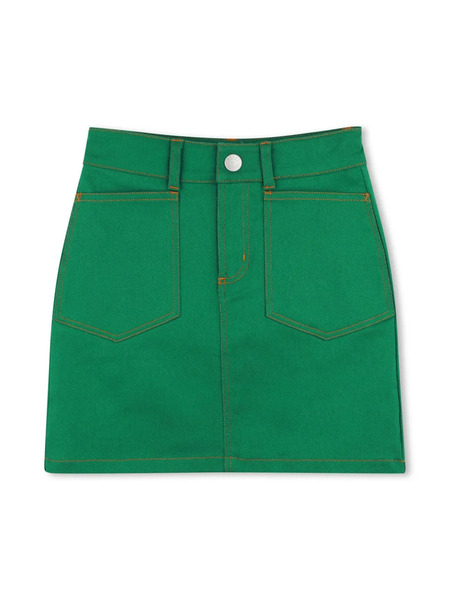  Kenzo Kids Denim Skirt - Green 