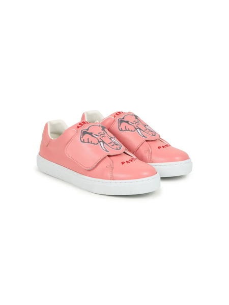  Kenzo Kids Elephant-embroidered Sneakers - Pink 
