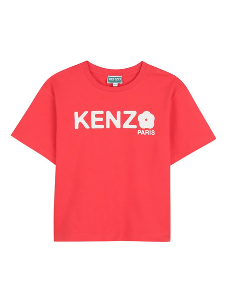  Kenzo Kids Floral Logo T-shirt - Red 