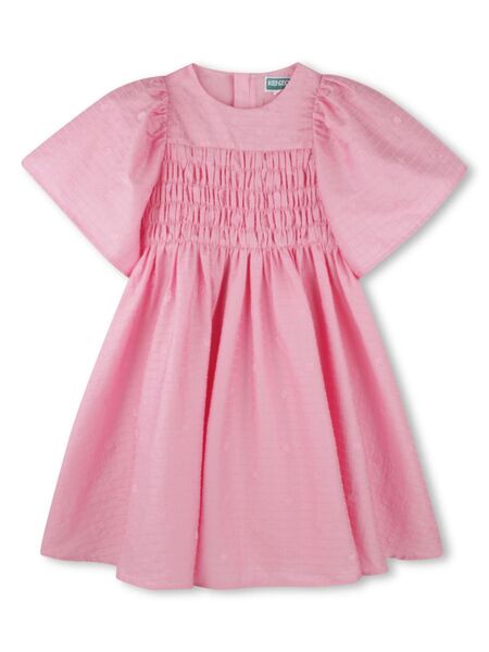  Kenzo Kids Fruit-embroidered Dress - Pink 