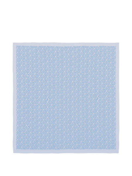  Kenzo Kids Geometric-print Blanket - Blue 