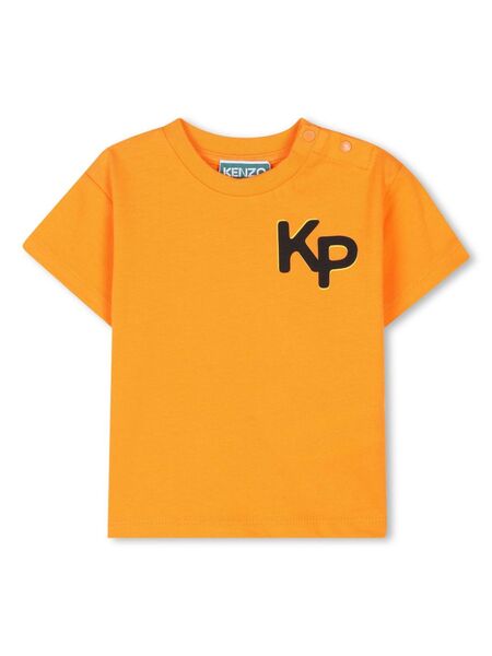  Kenzo Kids Graphic Print T-shirt - Orange 