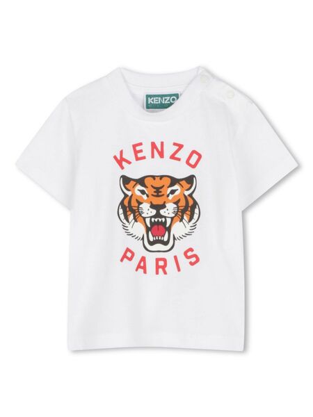  Kenzo Kids Graphic Print T-shirt - White 