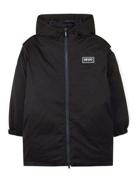  Kenzo Kids Hooded Padded Coat - Black 
