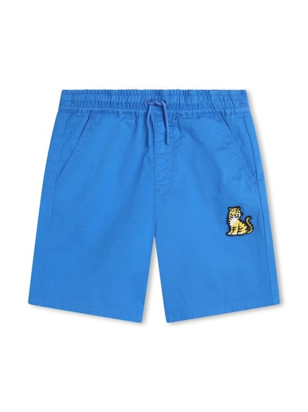  Kenzo Kids Logo-embroidered Track Shorts - Blue 