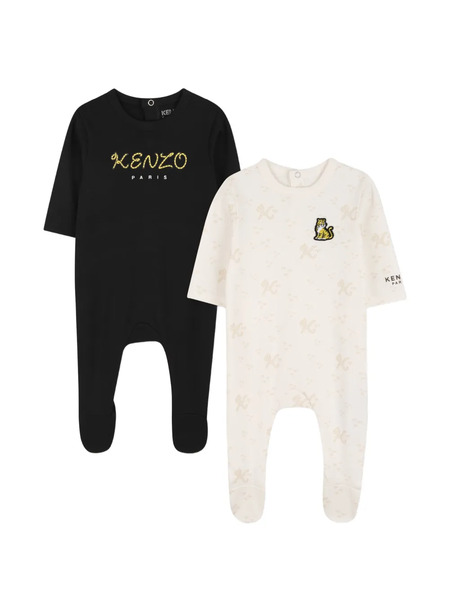  Kenzo Kids Logo-embroidery Pyjamas (set Of Two) - Black 